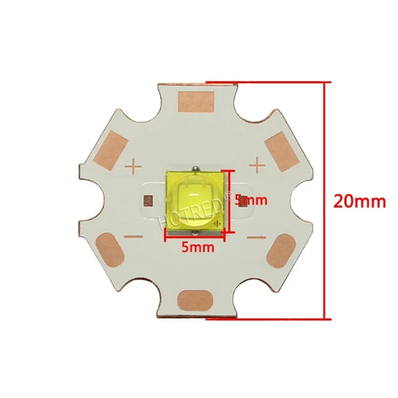 Original 10W 15W XML-L3 XML3 Cold White 17W SMD5050 LED Light Emitter Diode for flashlight DIY Part With Copper Aluminum Board