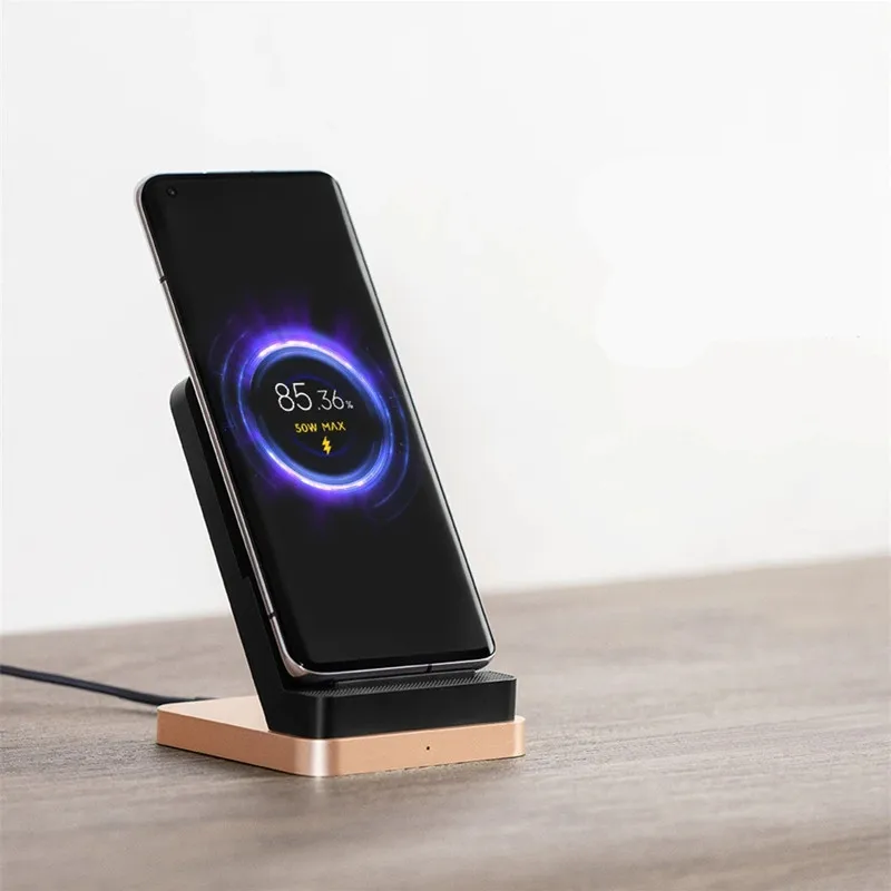 Cargador inalámbrico Original Xiaomi, soporte de carga rápida de 55W, soporte de estación de carga para teléfonos Redmi Note 10 Pro Mi 10 11 Pro