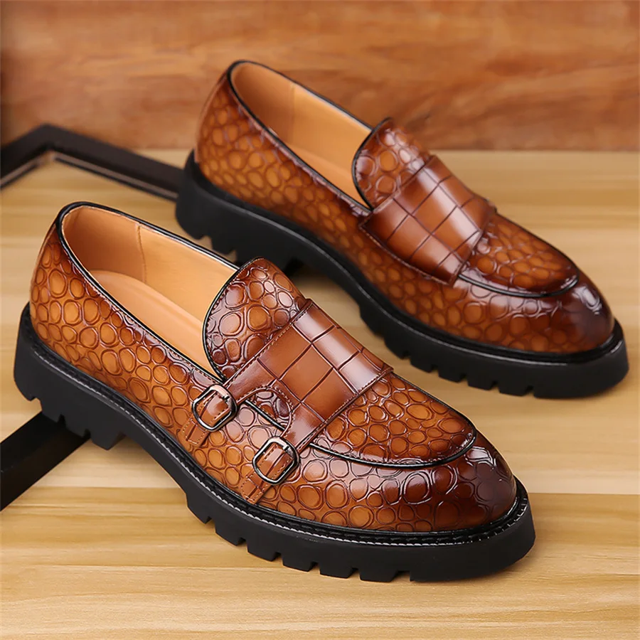 

Качественная мужская кожаная обувь, удобная износостойкая мужская деловая официальная обувь, мужские лоферы без шнуровки, Chaussures Homme De Luxe