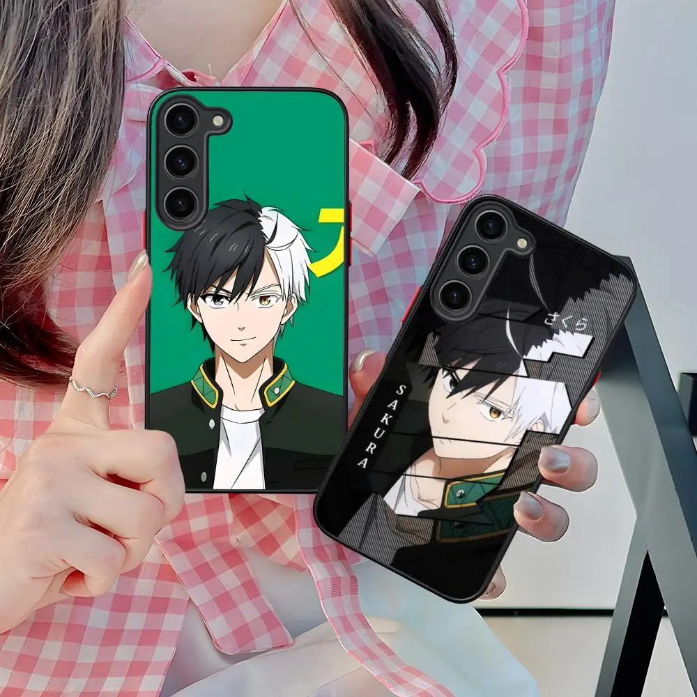 

Чехол для телефона Wind Breaker Haruka Sakura для Samsung Galaxy S25 S24 S23 S22 S21 Plus FE, ультрацветный силиконовый чехол, красивый чехол