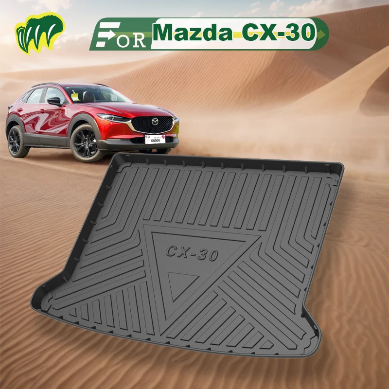 

For Mazda CX-30 21 22 2020-2022 Custom Fit Car Trunk Mat All Season Black Cargo Mat 3D Shaped Laser Measured Trunk Liners