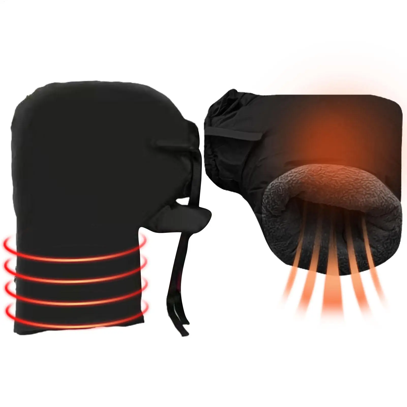 

Мотоциклетные перчатки на руль, водонепроницаемые варежки для скутера, зимние термозащитные перчатки для мотоцикла, велосипеда, ветрозащитные теплые муфты с ручкой