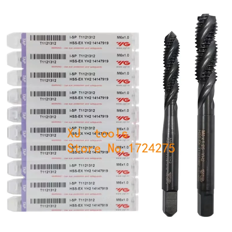 YG-1 T1121 HSS-EX Метчики Спиральные метчики M2 M3 M4 M5 M6 M8 M10 M12 M14 M16 M18 M20 M24 M27 M30 Для обработки стали, легированной стали и т. д.