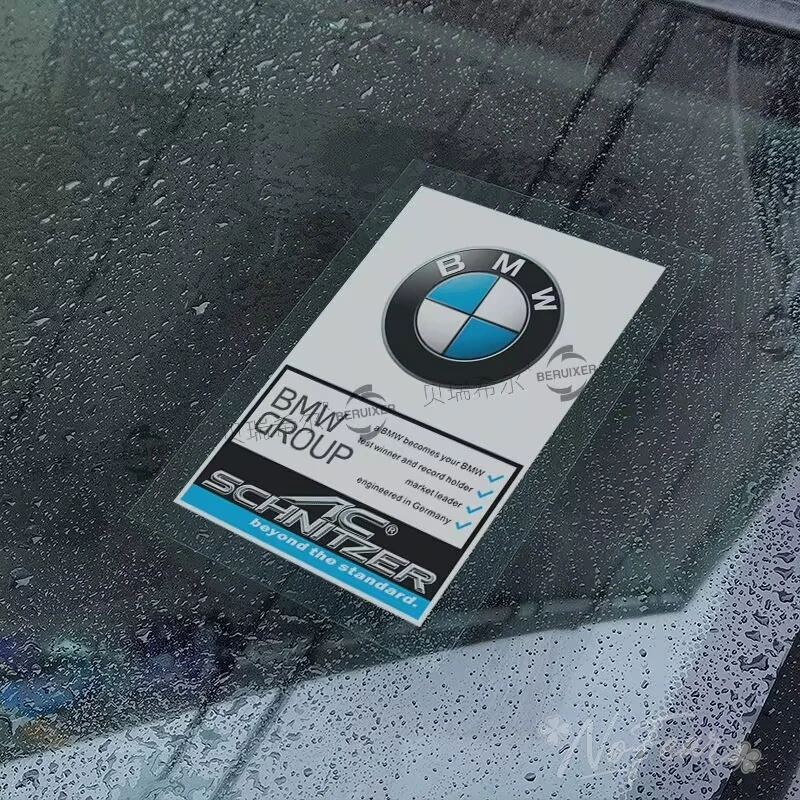 

1pc For BMW M Power I3 G08 F15 F16 G20 E34 F94 F95 G30 G11 G12 E36 Static Car Head Glass Stickers Decorative Emblem Vinyl Decal