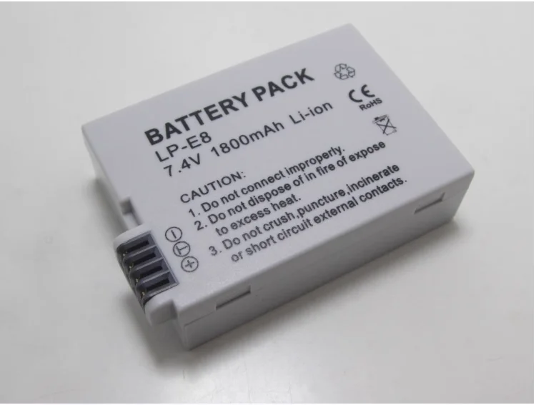 LP-E8 LPE8 LP E8 Camera Battery  For Canon EOS 550D 600D 650D 700D X4 X5 X6i X7i T2i T3i  USB Charger