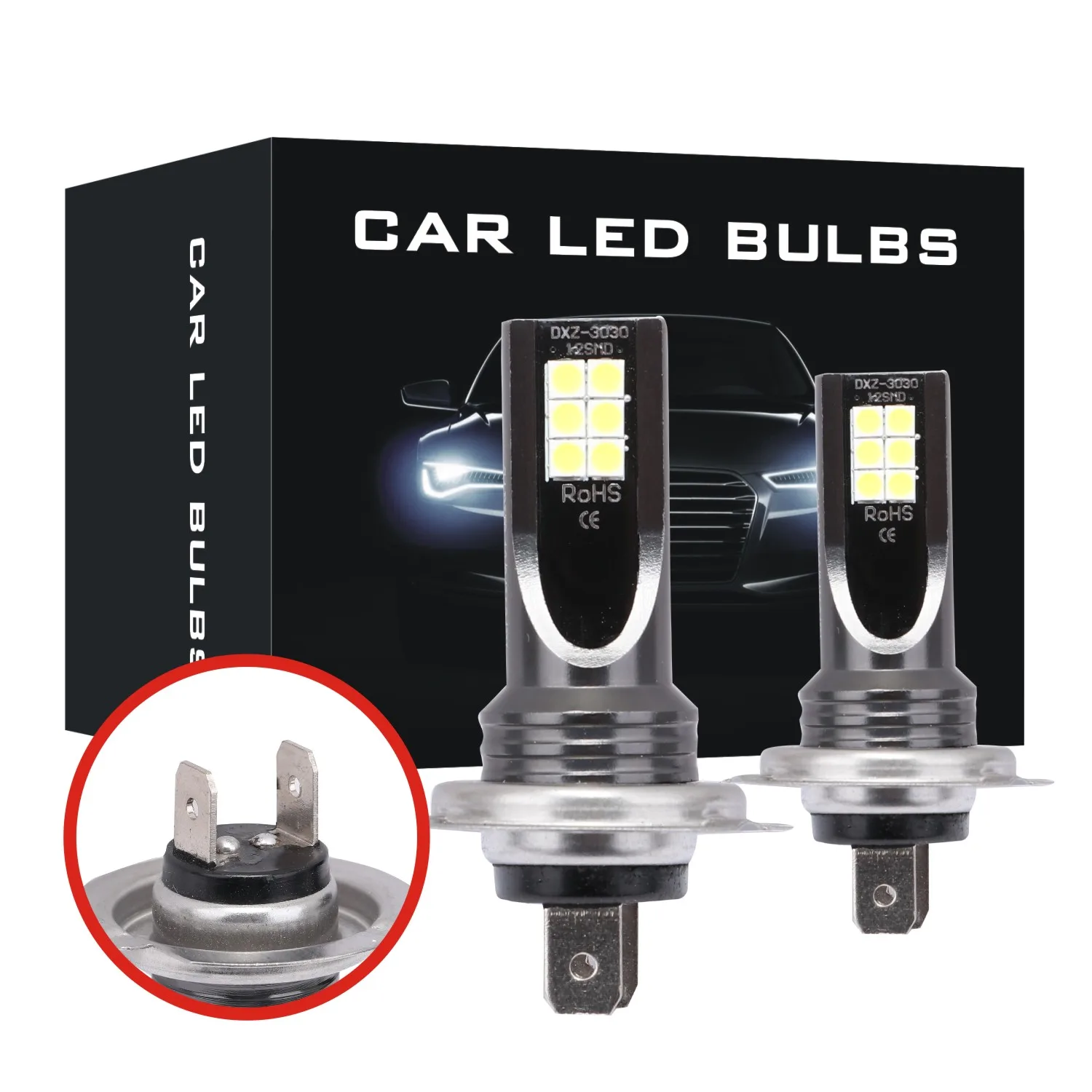 

2Pcs H7 H4 H11 H8 H9 H16JP H1 H3 Car LED Fog Light Bulbs 9005 9006 Auto Driving Headlamp Lamps 6500K 12V 24V LED Car Headlights