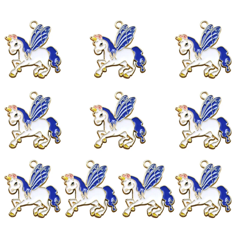 

10Pcs Unicorn Pendant Charms Alloy DIY Jewelry Making Accessories for Necklace Bracelet Earrings Alloy Pendant Charm