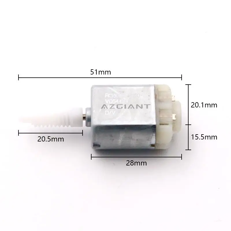 AZGIANT DC 12V Motor For Toyota 4RUNNER Land Cruiser Prado Rearview Mirror Adjustment Module Repair Carbon Brush Micro Motor DIY