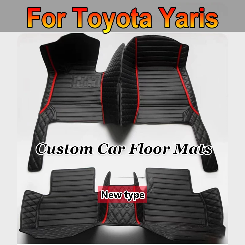 Car Floor Mats For Toyota Yaris Hybrid Mazda2 Hybrid MXPH11 2021 2022 2023 Waterproof Protective Pad Floor Cover Car Accessories