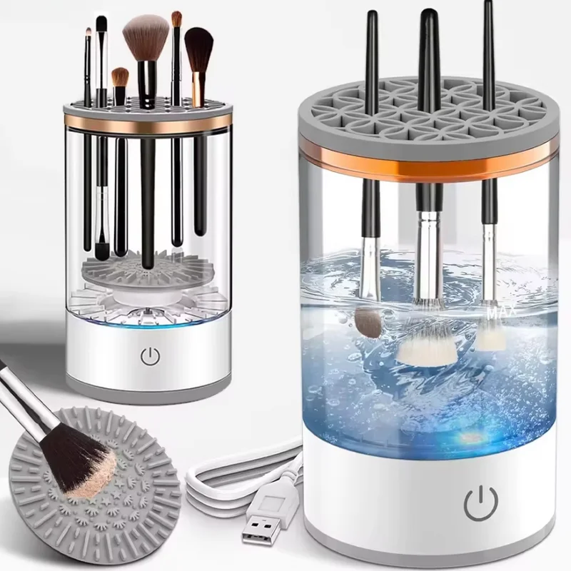 3 In 1 Makeup brush cleaner USB plug-in lazy electric makeup brush cleaner Makeup brush washing and drying machine