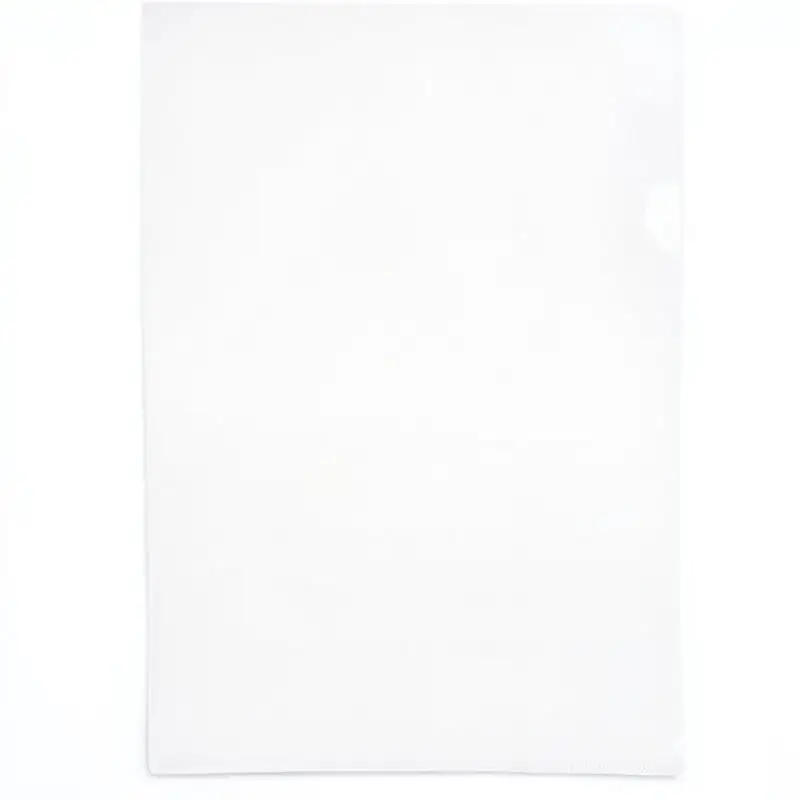 

12pcs Transparent File Folder L-Shaped Plastic Document Organizer A4 Us Letter Size Waterproof School Office Home Use