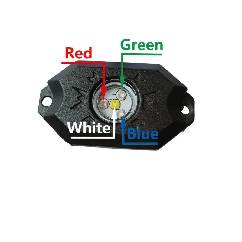 

Led Rock Light 4 LED Chips Pure White Underbody Glow Rock Lights for Truck UTV ATV JEEP
