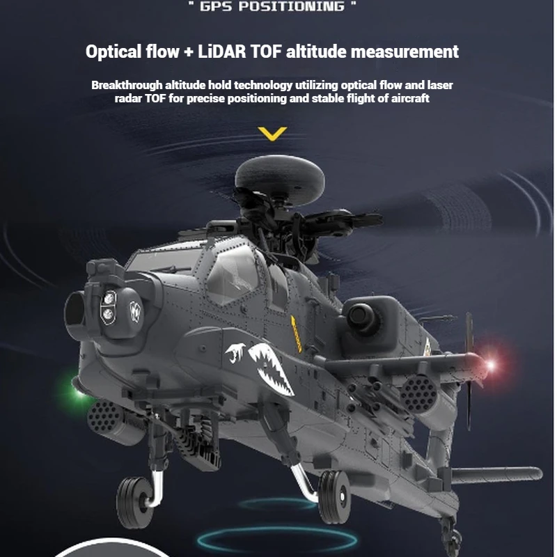 

New 1:32 Yxznrc F11s Apache armed Remote Control Electric Intelligence Helicopter Modelsimulator Handle Control Boys Toys Gifts
