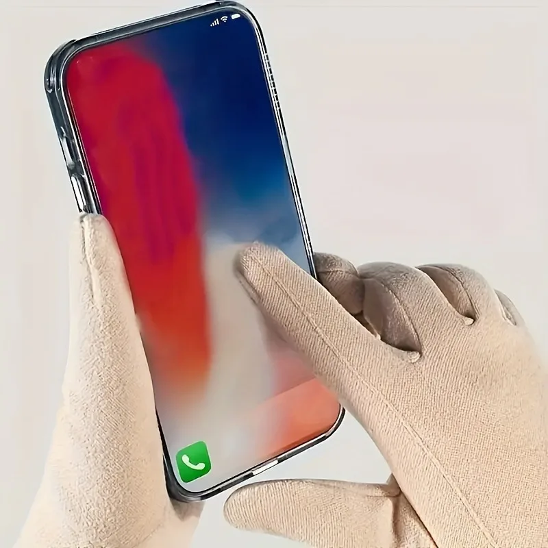 جديد 2 قطعة قفازات الشتاء الدافئة للنساء ومجموعة يفشل الأذن ، قابلة للطي المحمولة قابل للتعديل مطاطا تناسب الأذن يفشل ، شاشة تعمل باللمس المضادة للانزلاق