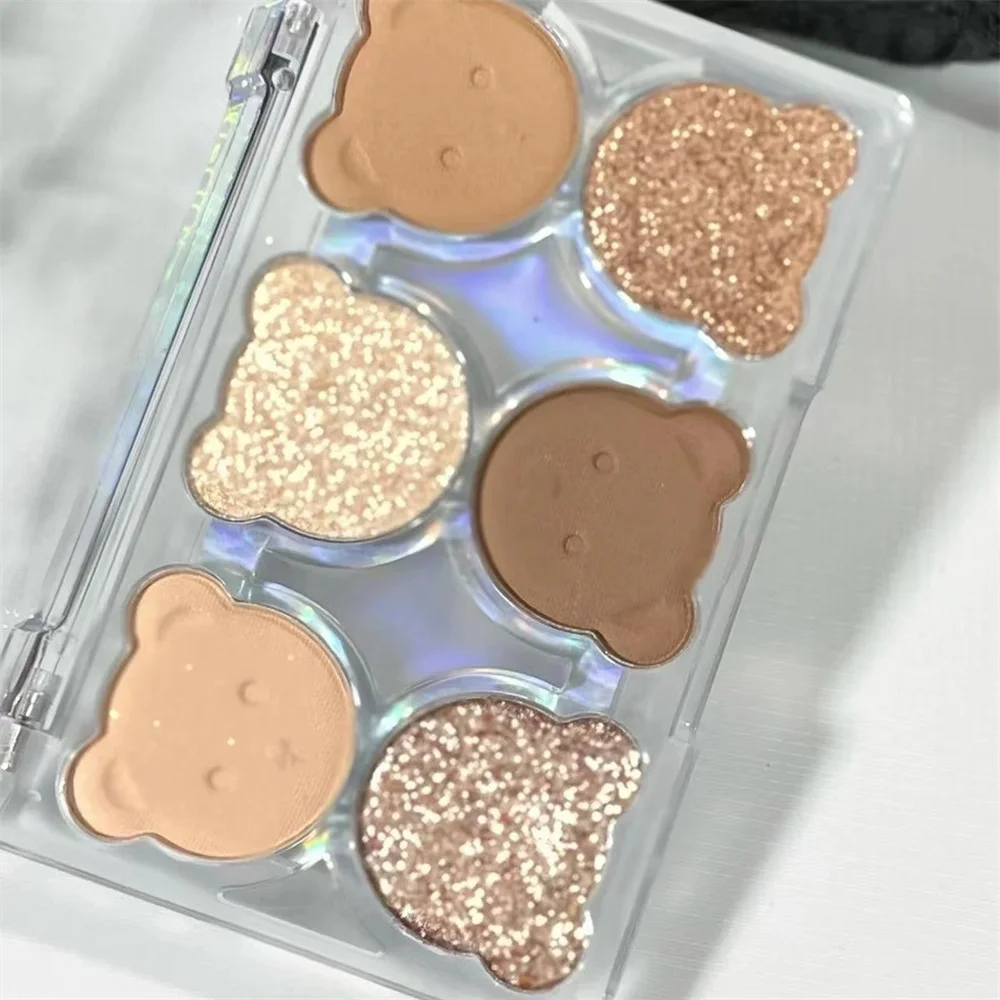 Dauer aller profession ellen Bären Lidschatten Palette Schimmer Lidschatten sechs Farben Lidschatten Palette mehrere Farben glatt