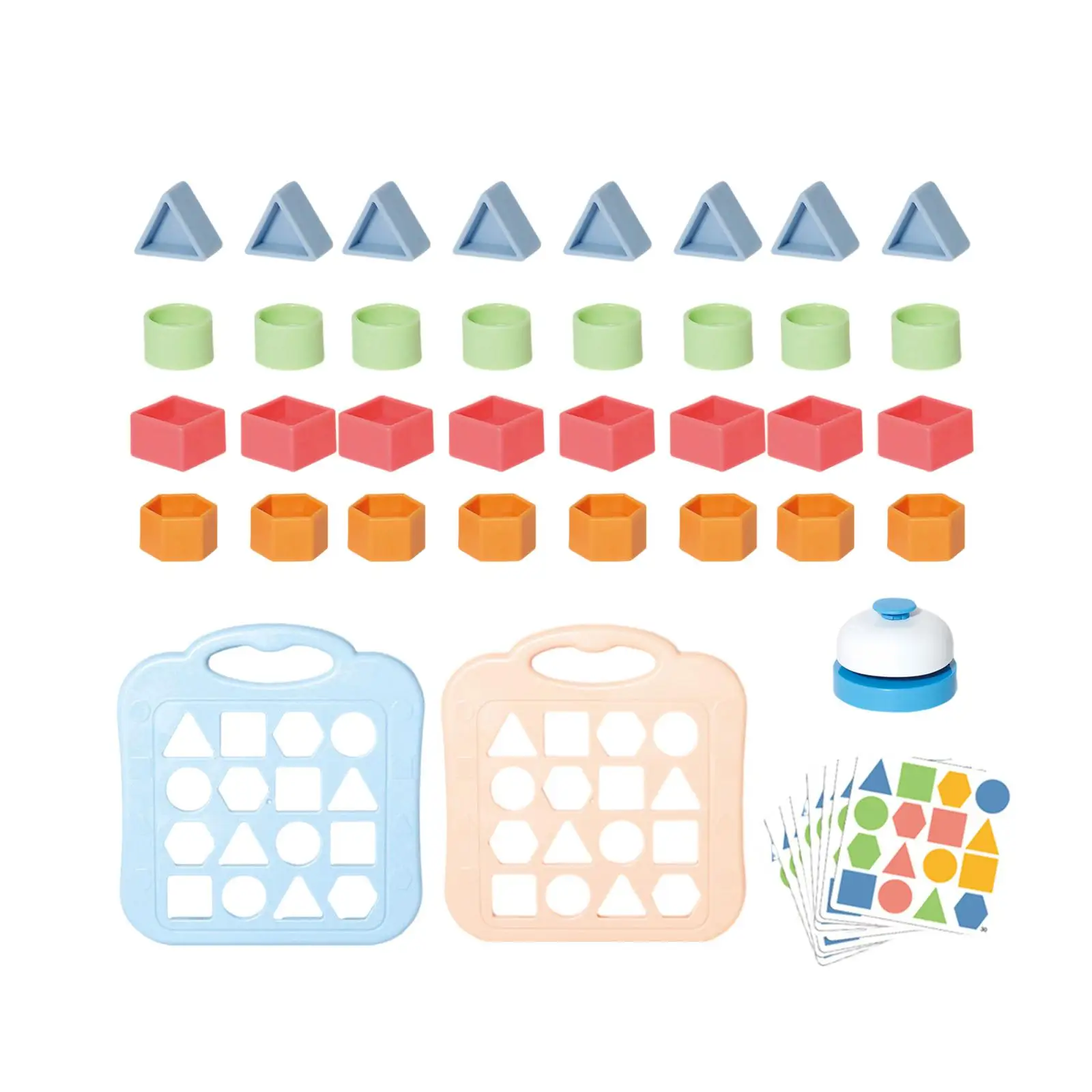 Dopasowana do kształtu geometryczna geometryczna gra planszowa Montessori