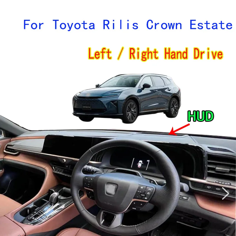 For Toyota Rilis Crown Estate 2025-2027 Dashmat Dash Mat Dashboard Cover Instrument Panel Insulation Sunscreen Protective Pad