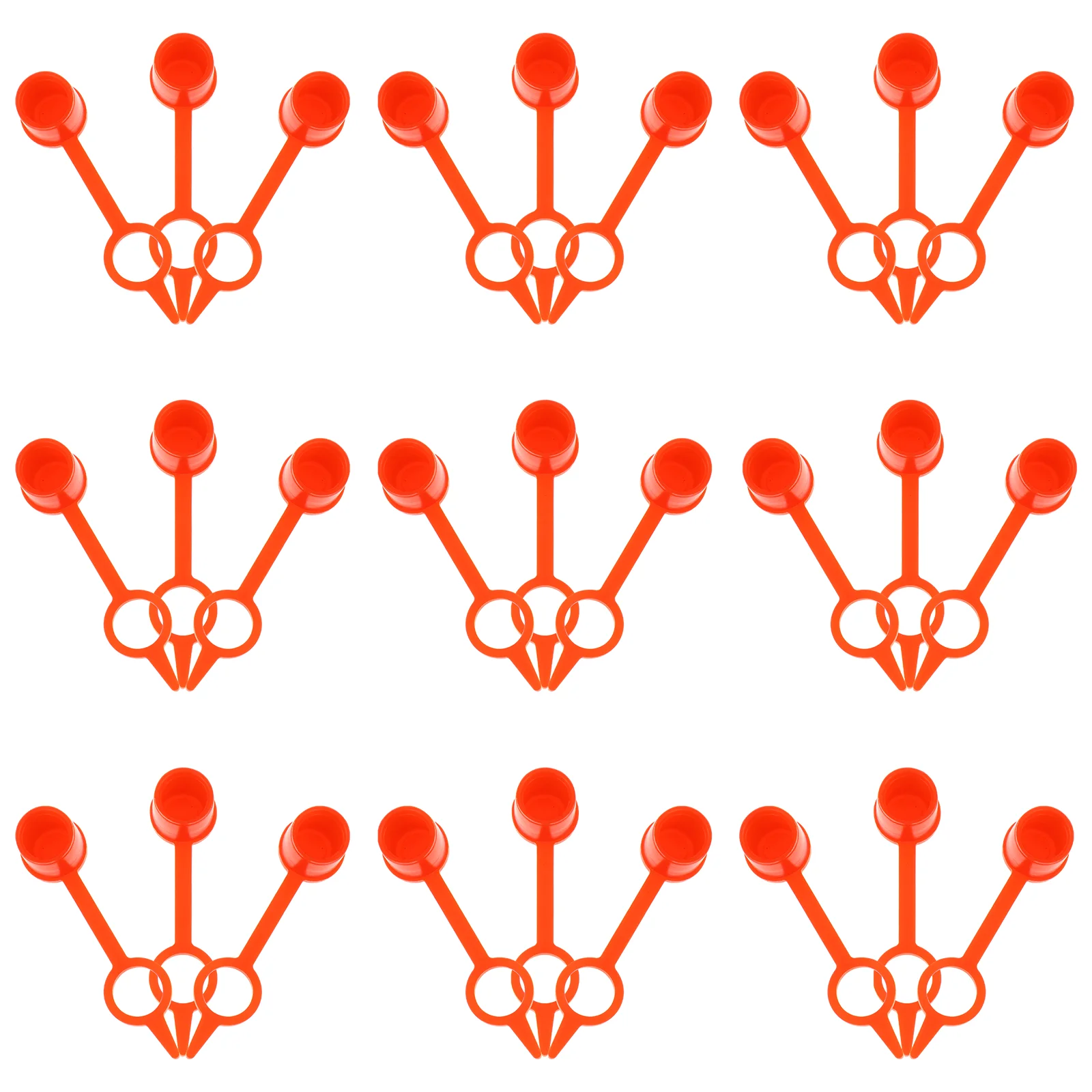 

300 Pcs Grease Assortment Cap Fitting Dust Cover Fittings Red Plastic Protective