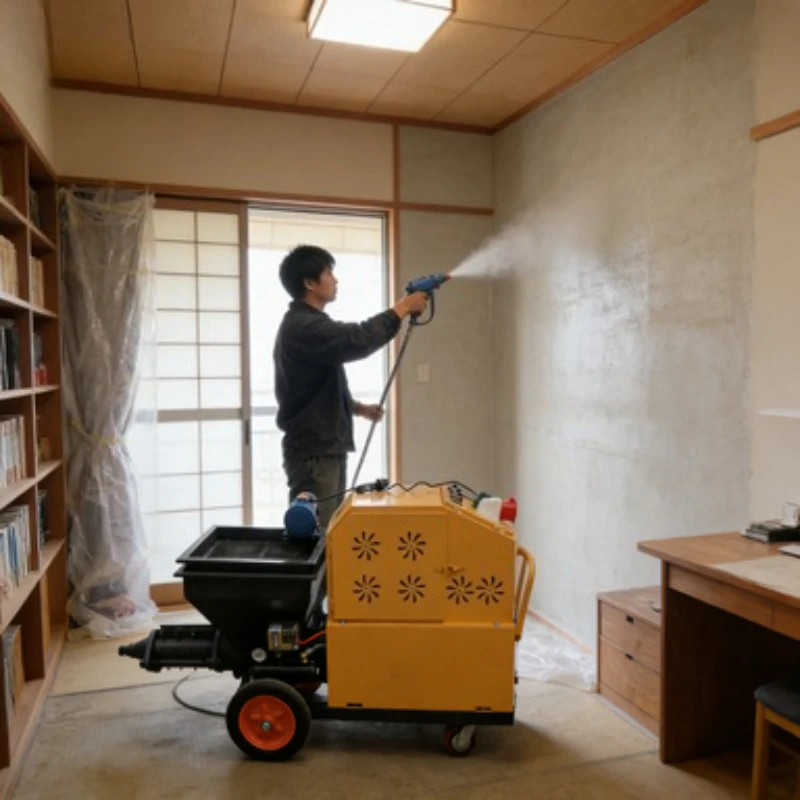 

Sand Mortar Spray Pump Plaster Spraying Pump Machine Mortar Cement Spraying Machine Electric 3m3 h Wall Plastering Machine