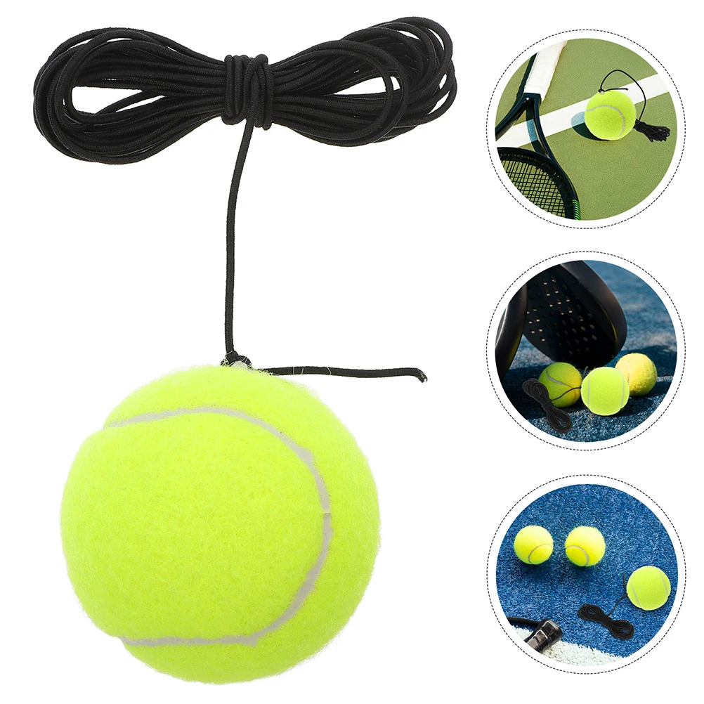

3 Pcs Tennis Trainer Balls Elastic Rope Rebound Equipment for Single Player Durable Material Beginner Training Tennis
