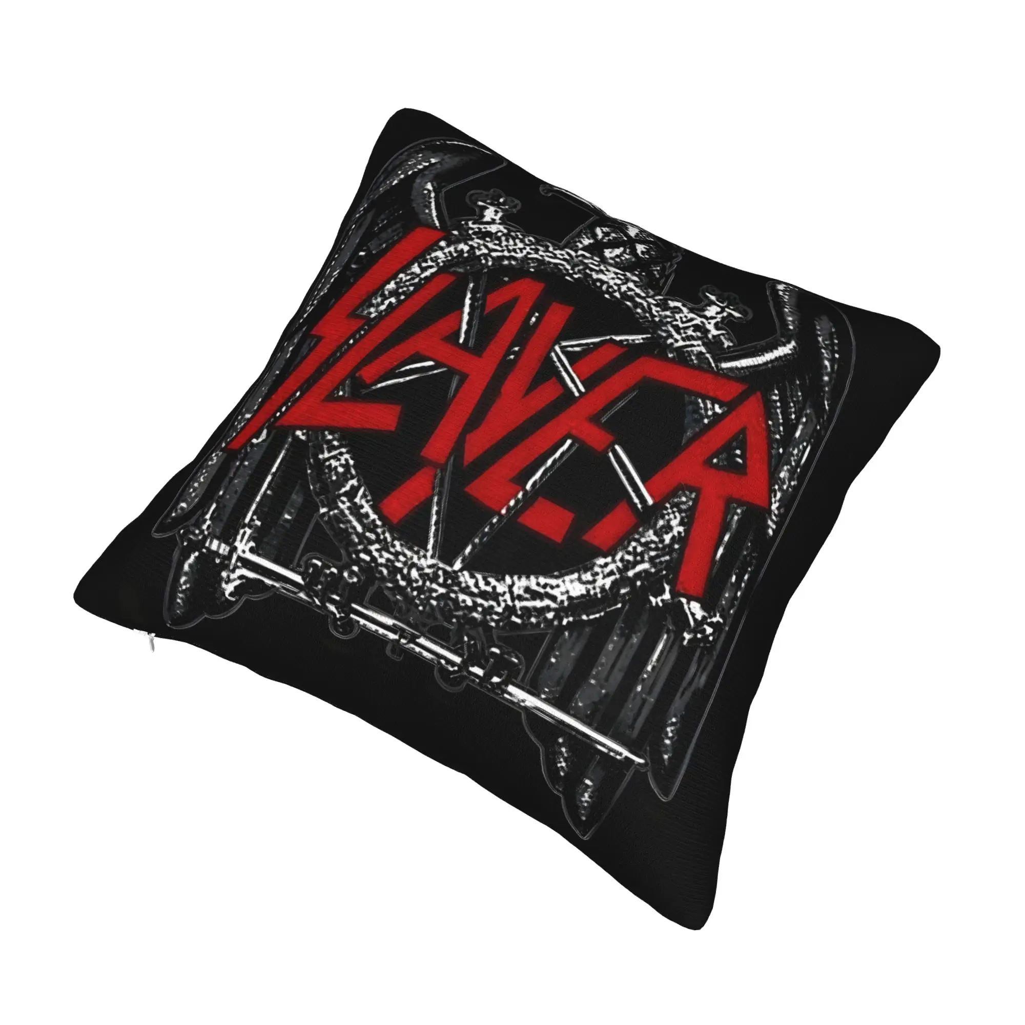S-Slayers Black Eagle Cushion Cover  Velvet Luxury Pillow Case for Sofa Home Decor