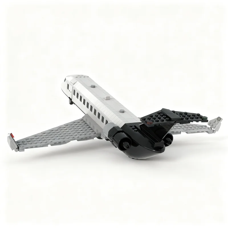 447pcs MOC City Airport City Private Jet Model Building Blocks Christmas Gift Toy Architecture Display Creative Education 3D