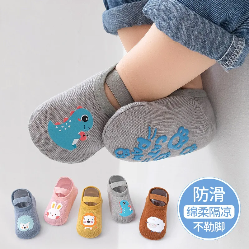 Baby Floor Socks Summer Thin Infant Toddler Socks Breathable Soft-soled Shoes Early Education Socks Indoor Anti-slip Insulation