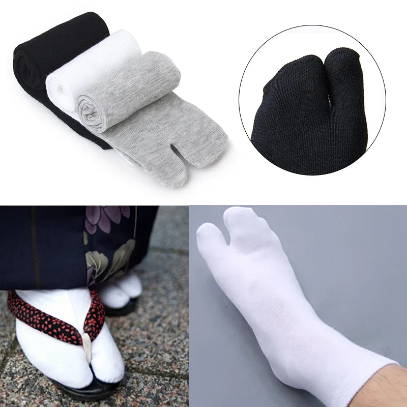 High Quality Women/Men Unisex Japanese Kimono Flip Flop Sandal Split Two Toes Sock  Geta Cotton Socks New Arrival