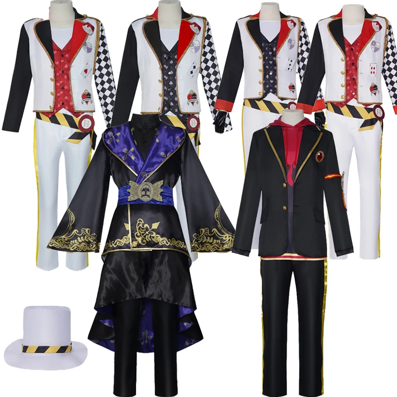 

Аниме Twisted Wonderland Косплей Костюм Aec Deuce Jamil черный нарядный плащ для взрослых мужчин крутой Хэллоуин L маскарадный костюм вечерние