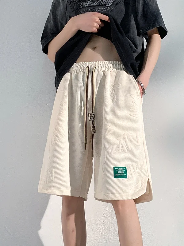 

Летние уличные спортивные штаны Qui Dry, мужские американские тонкие дышащие уличные модные свободные повседневные брюки пять четвертей