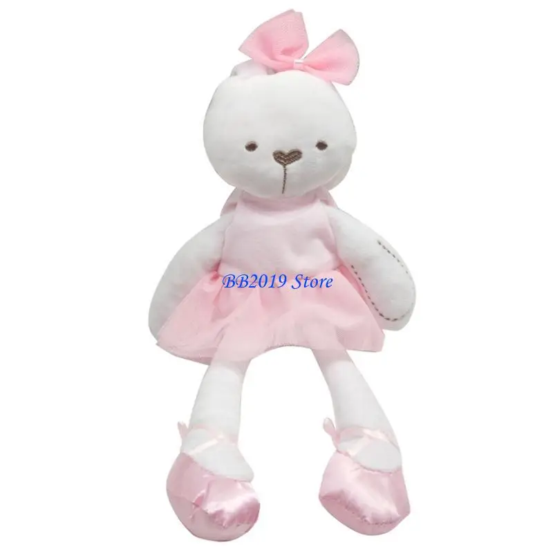 

Q0KB Плюшевый кролик для куклы, спящий для куклы, успокаивающий для куклы, мягкие игрушки, куклы Fo