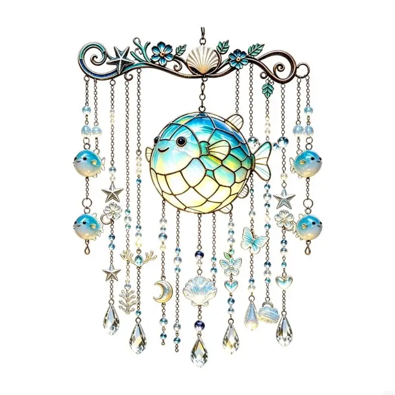 Garden Sea Theme Piece in Acrylic for Porch Display, Ocean Touch, Clear Glow, Entry