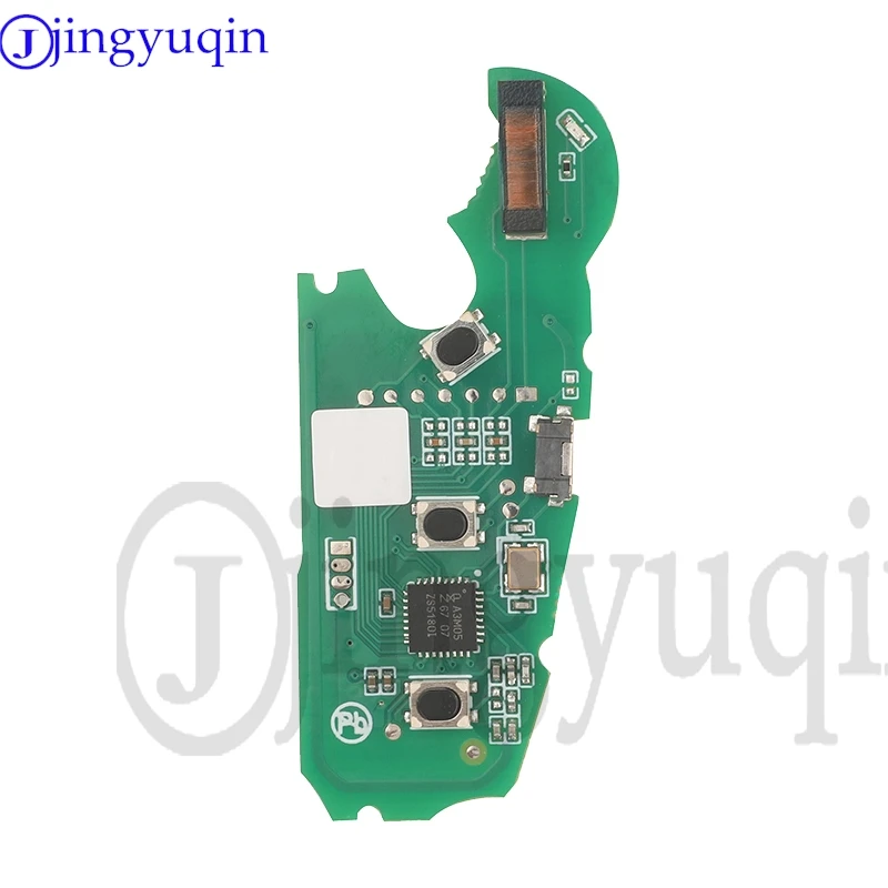 กุญแจรีโมทรถยนต์แบบพับได้ Jingyuqin 8V0837220E Keyless Go 315MHz MQB48 Megamos AES Chip 3/4 ปุ่ม สำหรับ Audi A3 S3 Q3 2015+