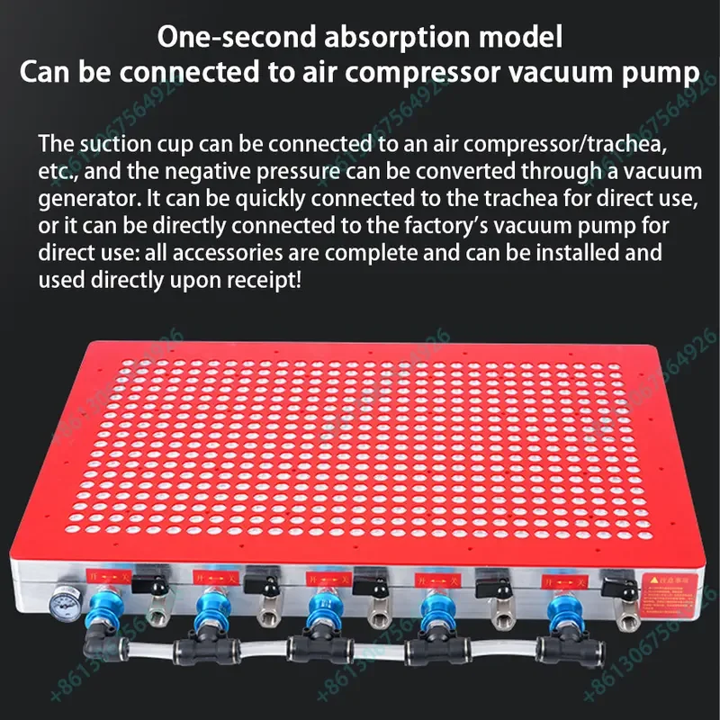 Machining center vacuum suction cup industrial CNC sealing strip-free multi-point porous strong adsorption platform