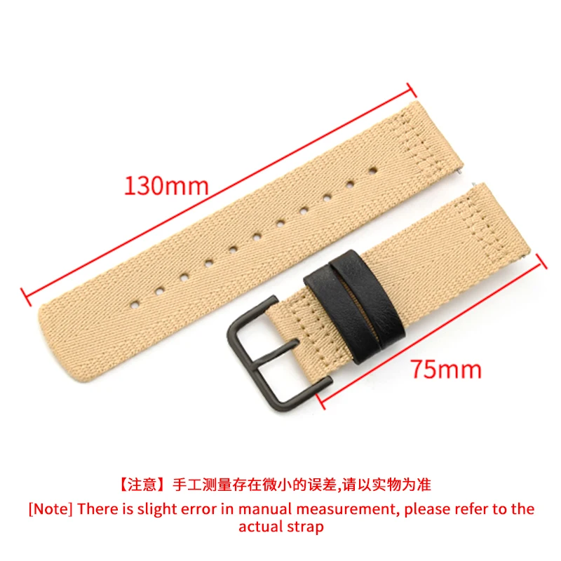 Nylon Canvas Watch Strap for Casio PRG-600YB-3/PRG-650/PRW-6600 Series Waterproof Sweatproof Watch Strap Accessories 24mm