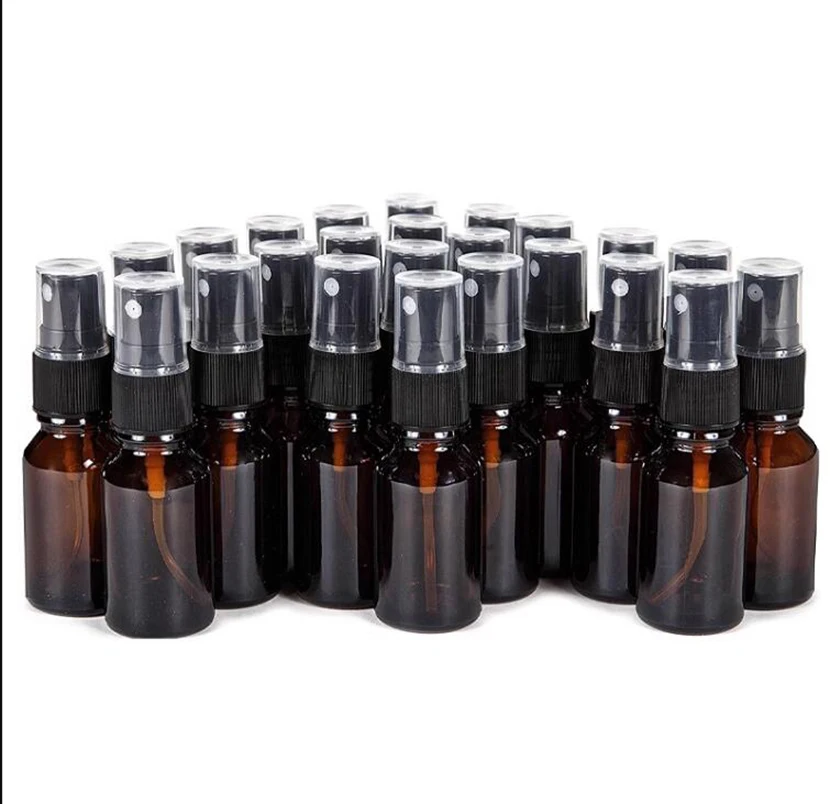 

Free Shiping 24pcs 15ml Glass Serum Bottles Eco Friendly Cosmetic Packaging 15cc Mist Spray Bottle for Essential Oil Toner