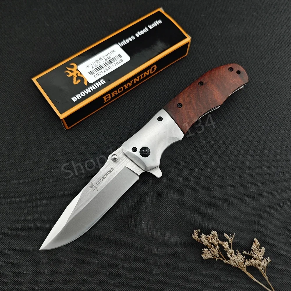 Portable Outdoor DA51 Folding Knife for Men High Hardness Survival Military Tactical Pocket Knives for Camping and Fishing