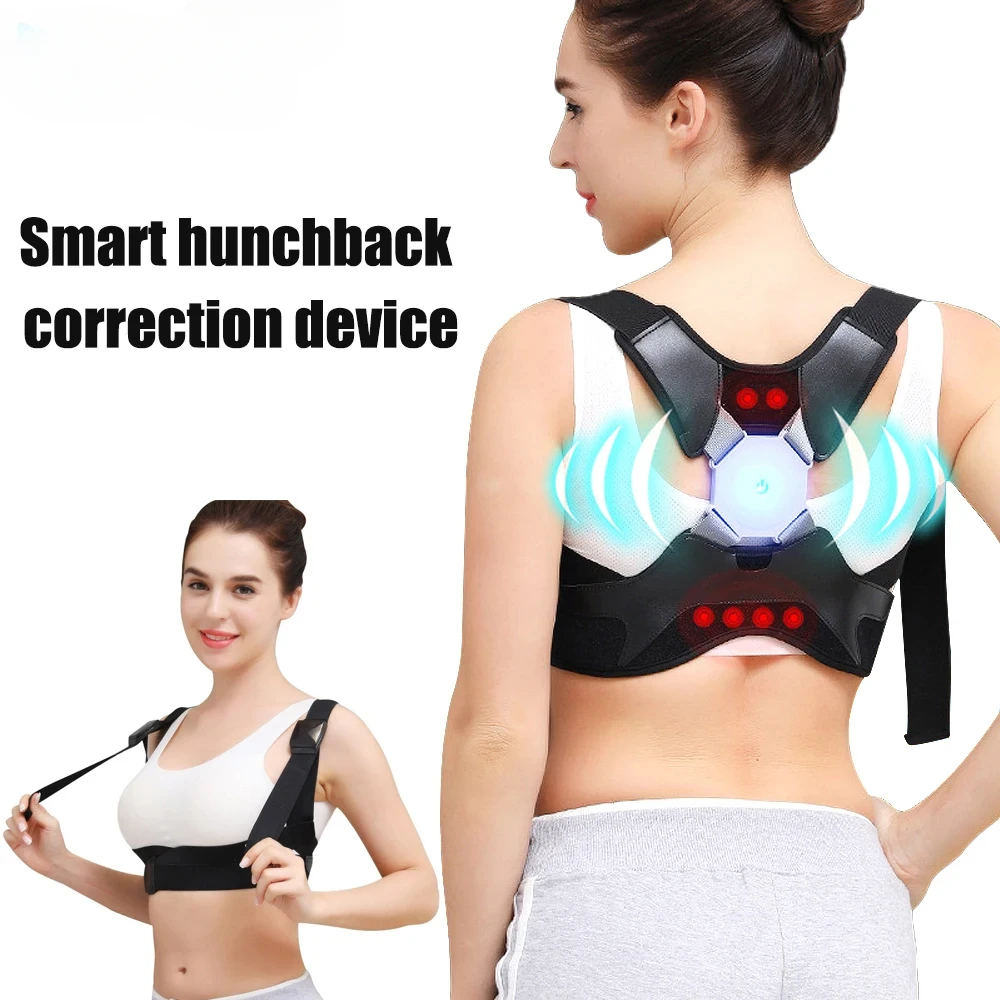 

Умный корректирующий ремень для спины, плечевой ремень, невидимый корректирующий пояс, умный датчик, ортопедический Электрический плечевой ремень для спины