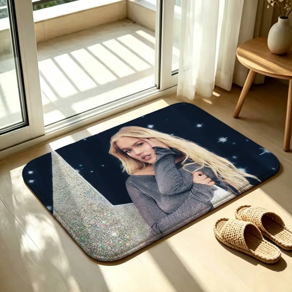 F-Freya S-Skye Singer Floor Mat Soft Non Slip for Entry Door Bathroom Indoor Home Decorative Carpet
