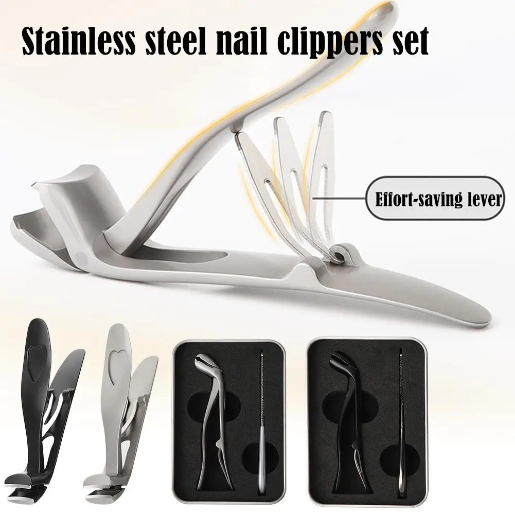 Toenail Pliers Stainless Steel Nail Thick Hard Toe Opening Wide Tool Nail Nail Chin Trimming Nail D5L8