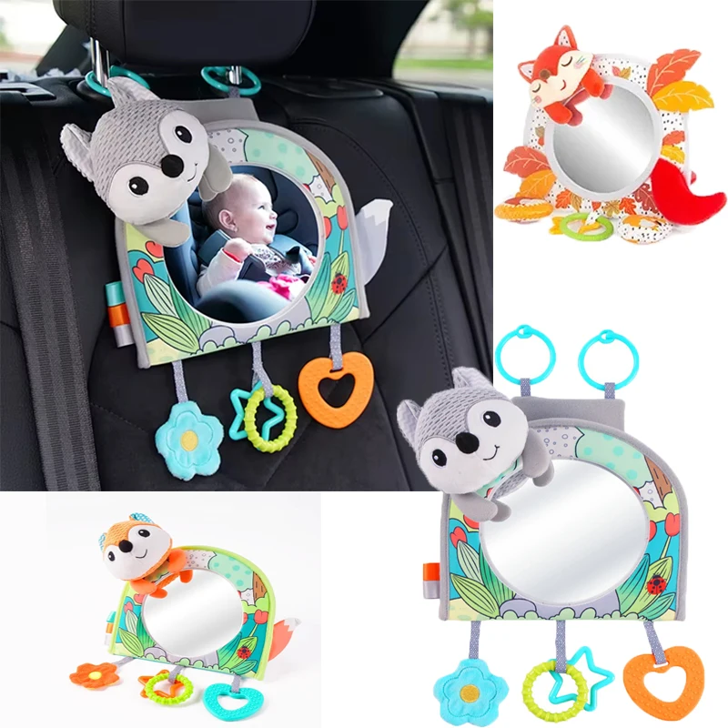 Baby Car Seat Mirror Infant Car Back Seat Rear View Mirror Kids Monitor Adjustable Education Sensory Toys for Children Travel