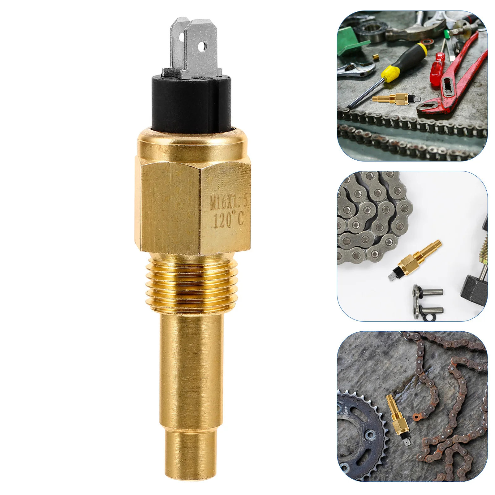 

Датчик температуры воды для генераторов Высокоточный датчик температуры охлаждающей жидкости Мониторинг температуры воды двигателя