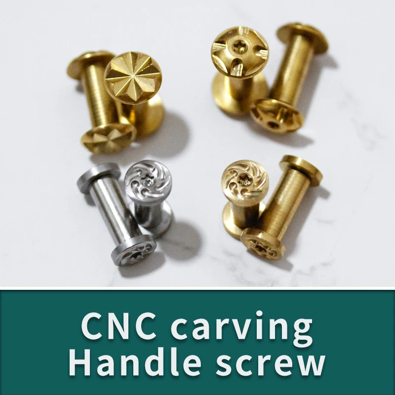 Ручка ножа, болт, заклепки, крепеж, латунь, нержавеющая сталь для изготовления весов, 1 шт.