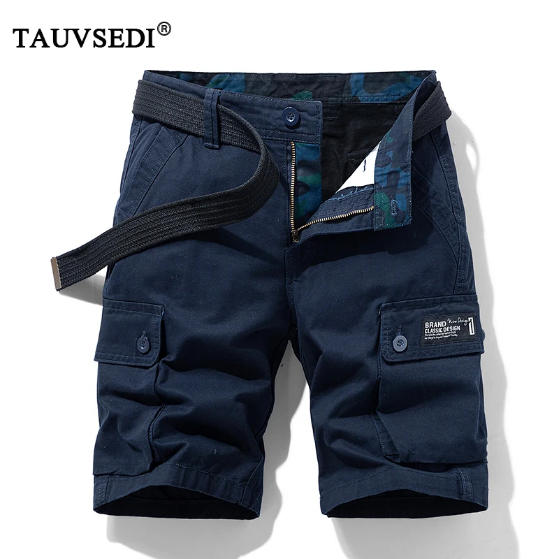 

Summer Men Cotton Cargo Shorts Mens Casual Multi Pockets Shorts Men Outdoor Bermuda Workwear Shorts Male Work Safari Short Pants