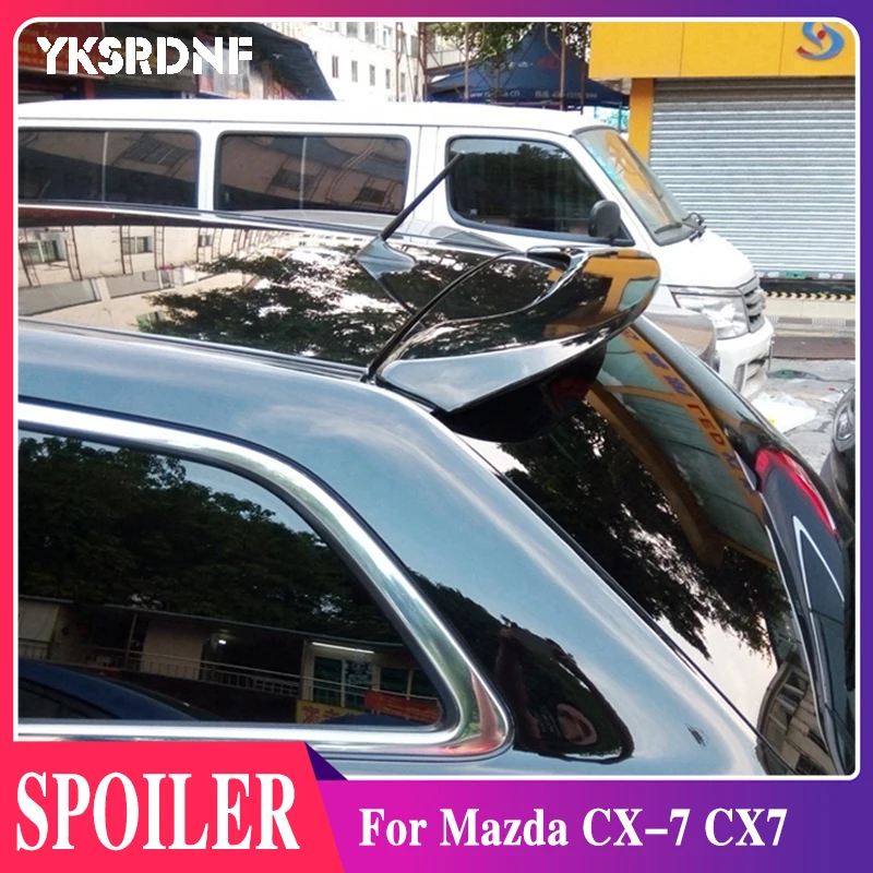 Car Accessories For Mazda CX-7 CX7 Spoiler 2008-2014 Auto ABS Plastic Unpainted Primer Rear Trunk Boot Wing Lip Spoiler