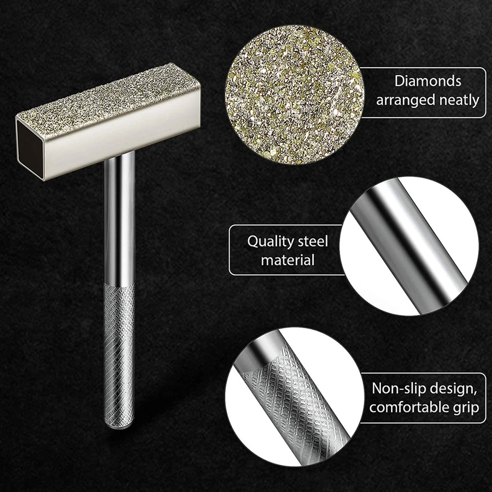 2Pcs Grinding Wheel Dresser Diamond Stone Dresser Bench Grinder Dressing Abrasive Tools Sanding Disc Sharpening Stone