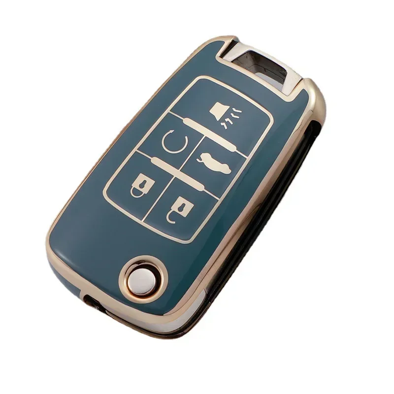 Car Flip Key Fob Case Key Cover per Chevrolet Equinox Volt Cruze Impala Camaro Garna Yakista AVEO Impala GMC Terrain Keychain