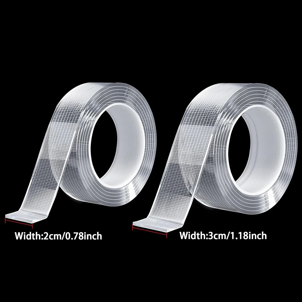 1-10m Removable Clear Double-sided Nano Tape Ultra-strong Adhesive Waterproof Extra Strong Sticky Strip Heavy-duty Two Side Tape