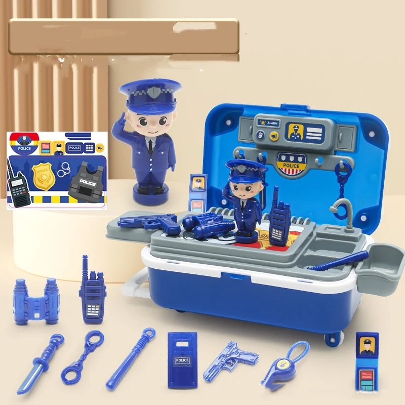 Simulations-Werkzeugset-Set, Rollenspiel-Rucksack-Box-Spielzeug für Kinder, STEM-Lernen, pädagogisches Rollenspiel-Set für Kinder im Alter von 3–8 Jahren