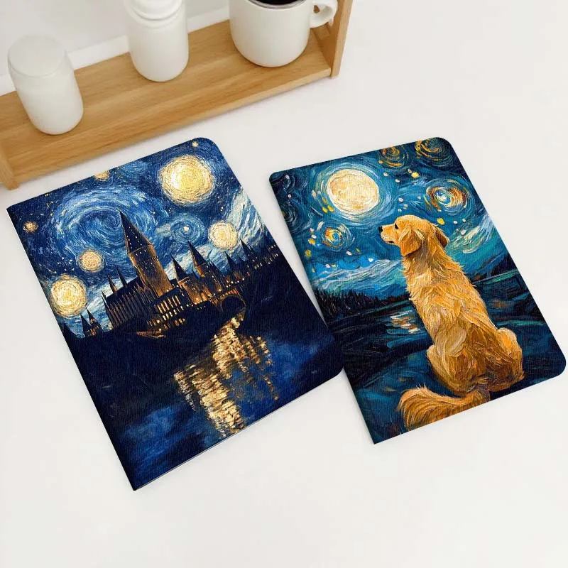 

Dog Oil Painting Printing For Xiaomi Redmi Mi Poco Pad 2 5 6s 7 7s Ultra Pro Max 14 12.4 12.1 inch Soft Tablet Case Gift